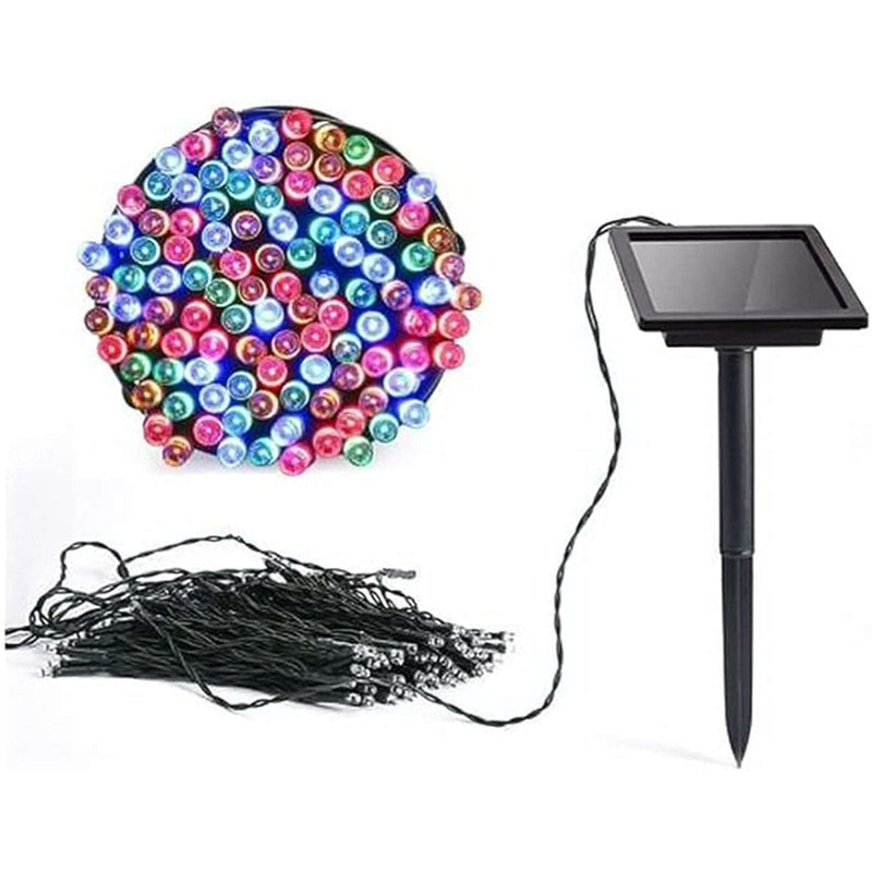 NEKEPY 1 Pack Solar String Lights Outdoor 72ft 250 LED Solar Fairy String Lights (Colour)