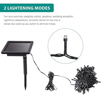 NEKEPY 1 Pack Solar String Lights Outdoor 72ft 250 LED Solar Fairy String Lights (Colour)