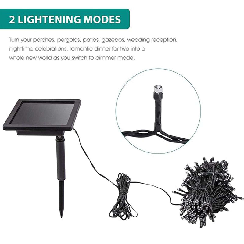 NEKEPY 1 Pack Solar String Lights Outdoor 72ft 250 LED Solar Fairy String Lights (Colour)