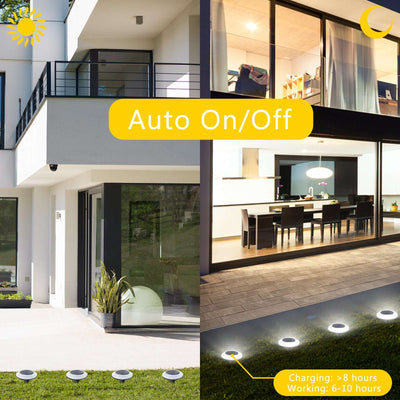 Nekepy Solar Garden Light Weatherproof Motion Sensor Light 7 Colors Solar Light 2 Shift Modes Suitable for Pathway Patio Pool LED Light Wire-Free and Battery-Free Outdoor Solar Light