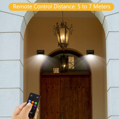 Nekepy Solar Motion Sensor Light 8 Light Modes 180 Degree Motion Detection Weather Resistant Solar Light Suitable for Home Entrance Garage Hallway Patio Solar Powered Light