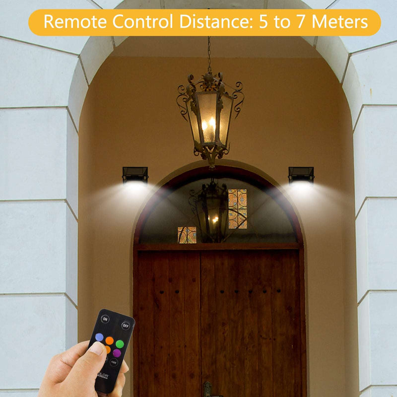 Nekepy Solar Motion Sensor Light 8 Light Modes 180 Degree Motion Detection Weather Resistant Solar Light Suitable for Home Entrance Garage Hallway Patio Solar Powered Light