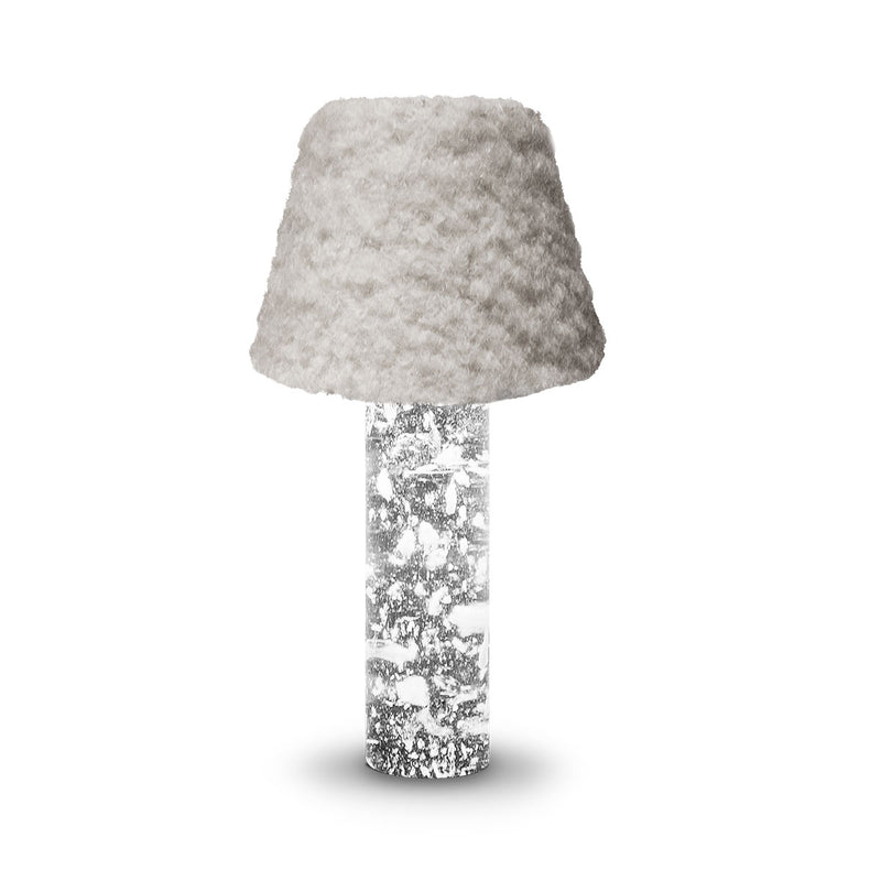 Moorgen Wool Table Lamp – Quartz / Glass, Wireless Charging Option