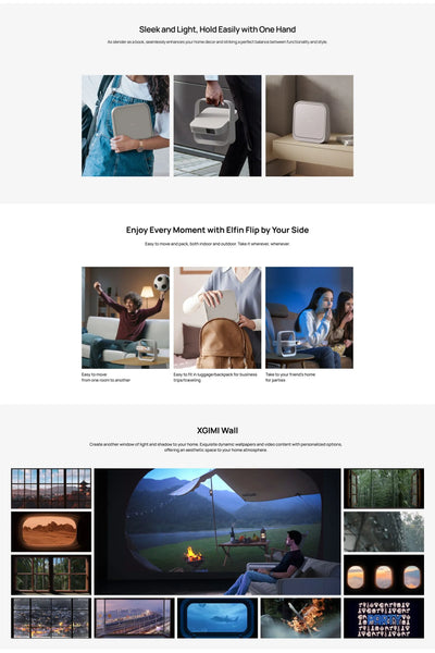 XGIMI Elfin Flip 1080P LED Home Projector