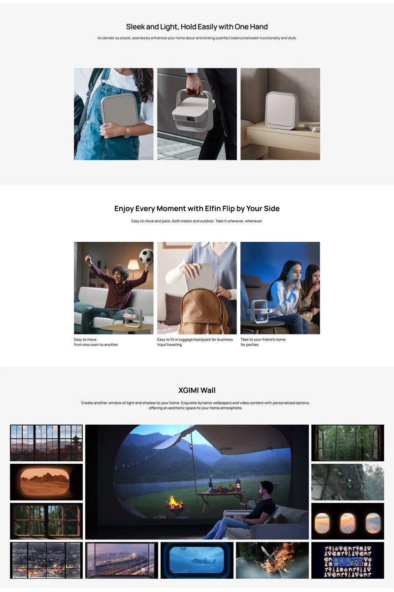 XGIMI Elfin Flip 1080P LED Home Projector