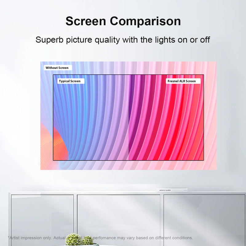 XGIMI Winways 4K / 8K Medium Throw ALR Fixed Frame Fresnel Projector Screen